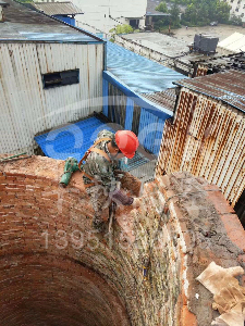 拆除磚煙囪