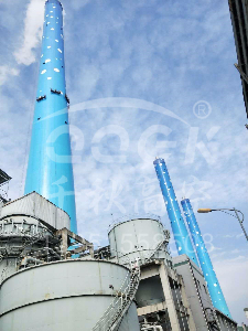 煙囪刷藍天白云